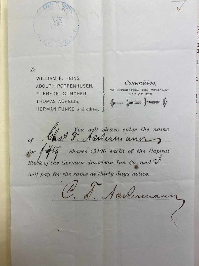 Stock Subcription Form