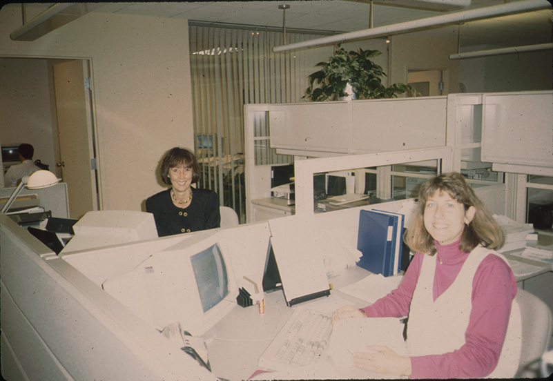 1980 2 Women at desk