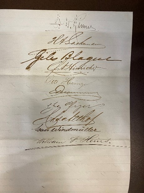 Letter of Intent Signatures