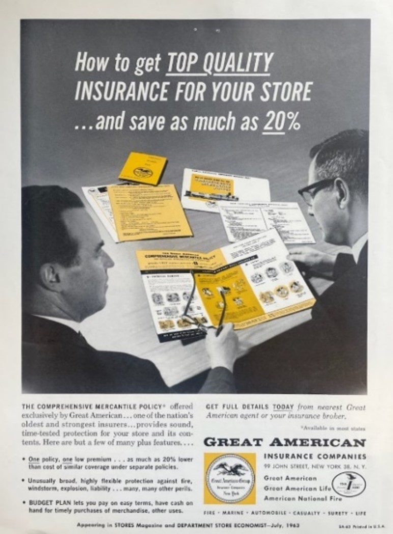 Advertisement for Great American’s Comprehensive Mercantile Policy