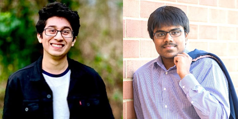 2020 AFG Scholarship Recipients - Ronit Jain and Eashwar Kantemneni