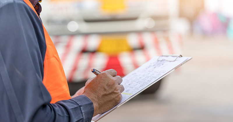 Male with clipboard