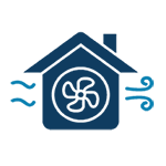 HVAC System with fan, graphic