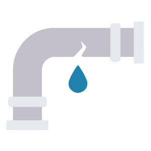 leaking pipe icon