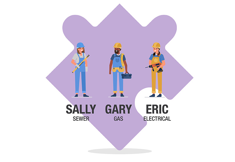 Environmental Riskopolis Series Characters Puzzle Piece