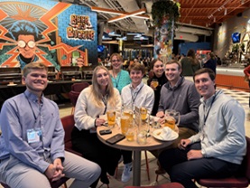 Group of people at happy hour