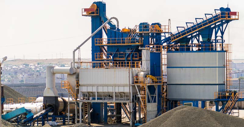 photo of asphalt production plant