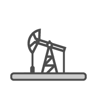 Oil and gas wells graphic icon