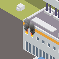 Battery storage fire