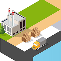 Workers loading cargo