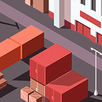 Workers loading cargo