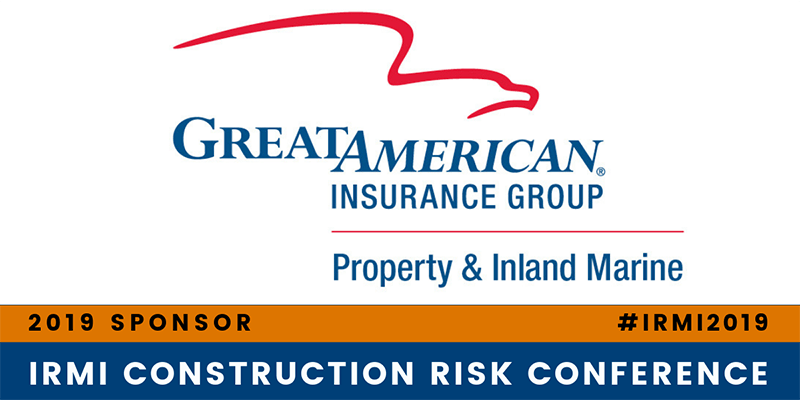 IRMI Construction Risk Conference 2019 Sponsor - Great American Insurance Group | Property & Inland Marine
