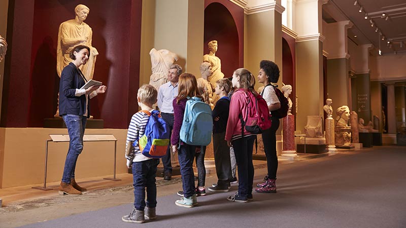 School Children at a Museum