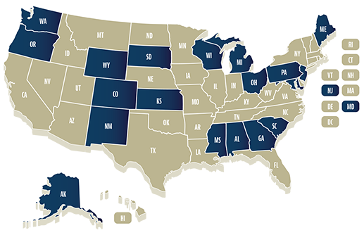 Surety Bond Program State Map